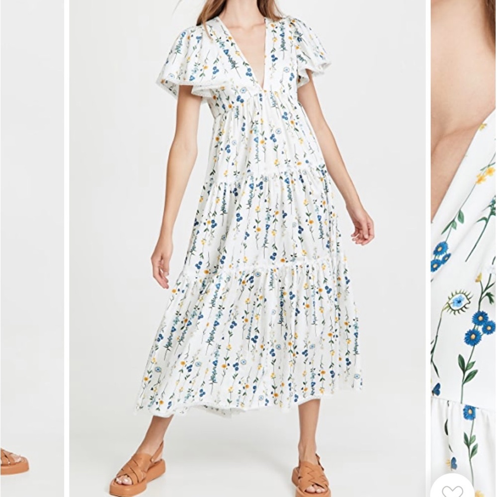 Borgo de Nor Agnes floral tiered dress